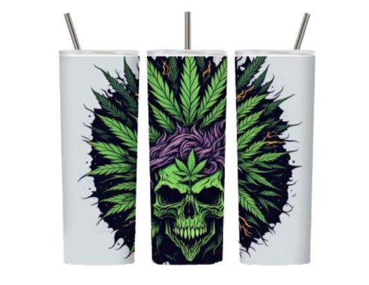 Weed Hair 20 oz Weed Tumbler Design