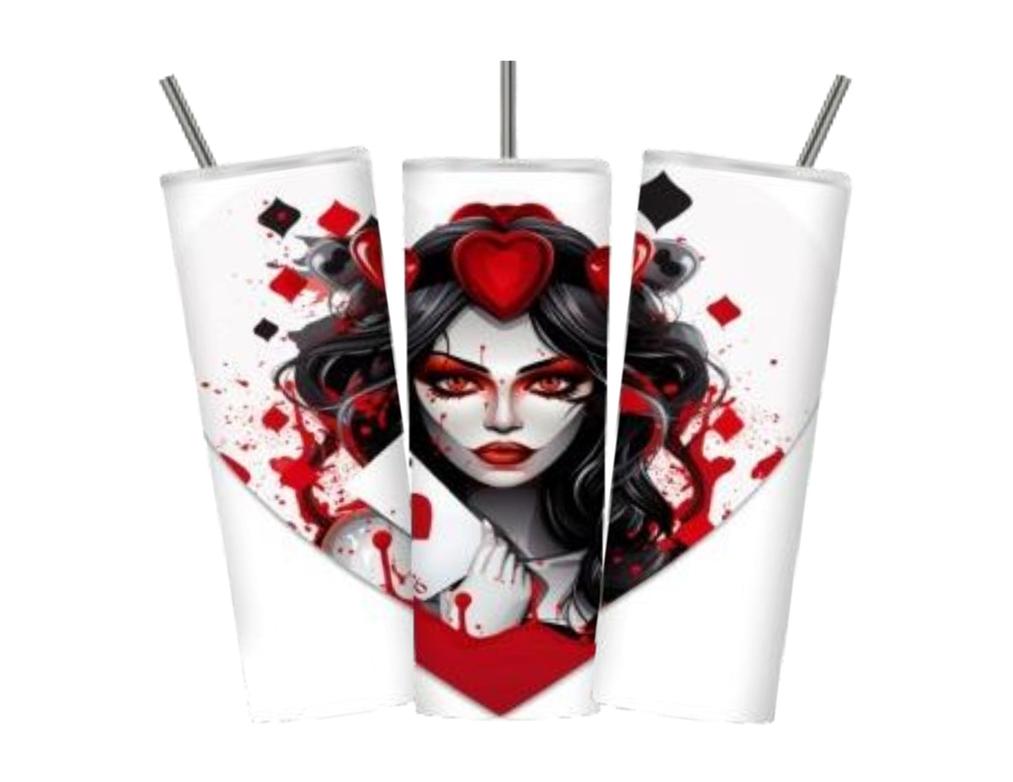 Queen Of Hearts (20 oz Empowerment and Inspiration Tumbler Design)